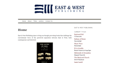 Desktop Screenshot of eastandwestpublishing.com